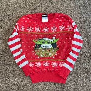 Baby Yoda Christmas Sweater